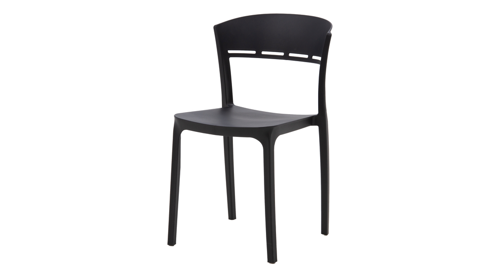 Jedálenská stolička KNITT čierna