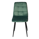 Zelená čalúnená stolička STEEN
