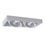 Zapustené 2-bodové svietidlo biele ONEON DL - dĺžka 50 cm