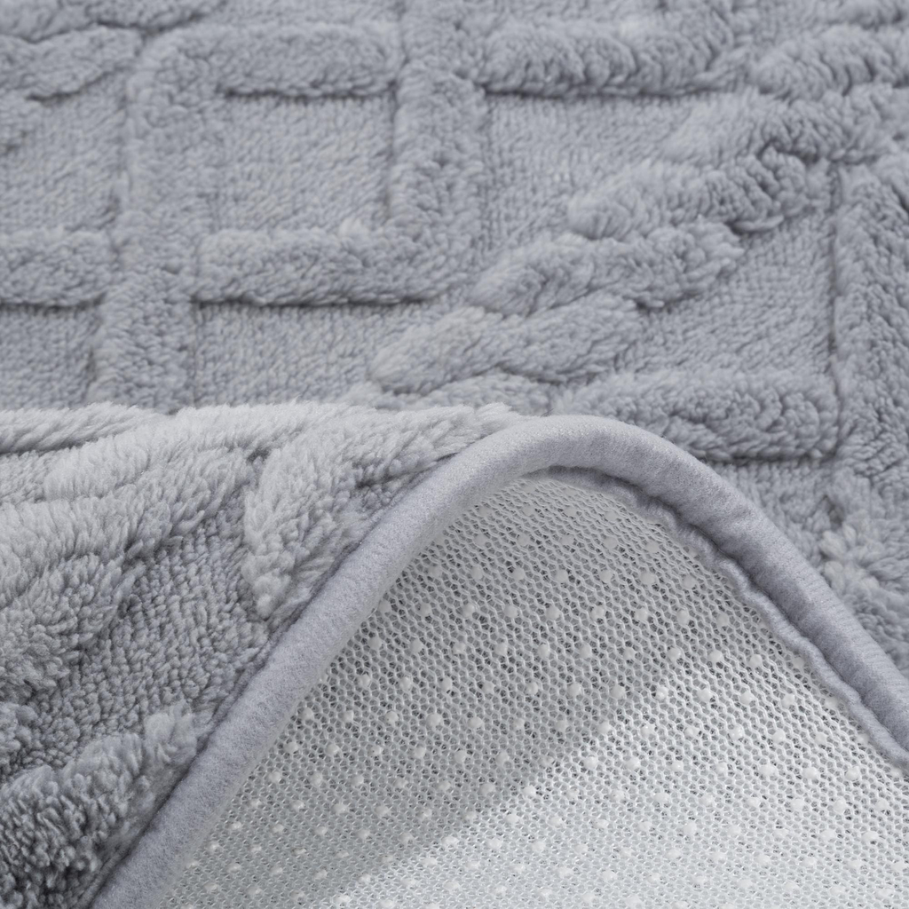 Kúpeľňová predložka NORDIC, sivá, 50x80 cm