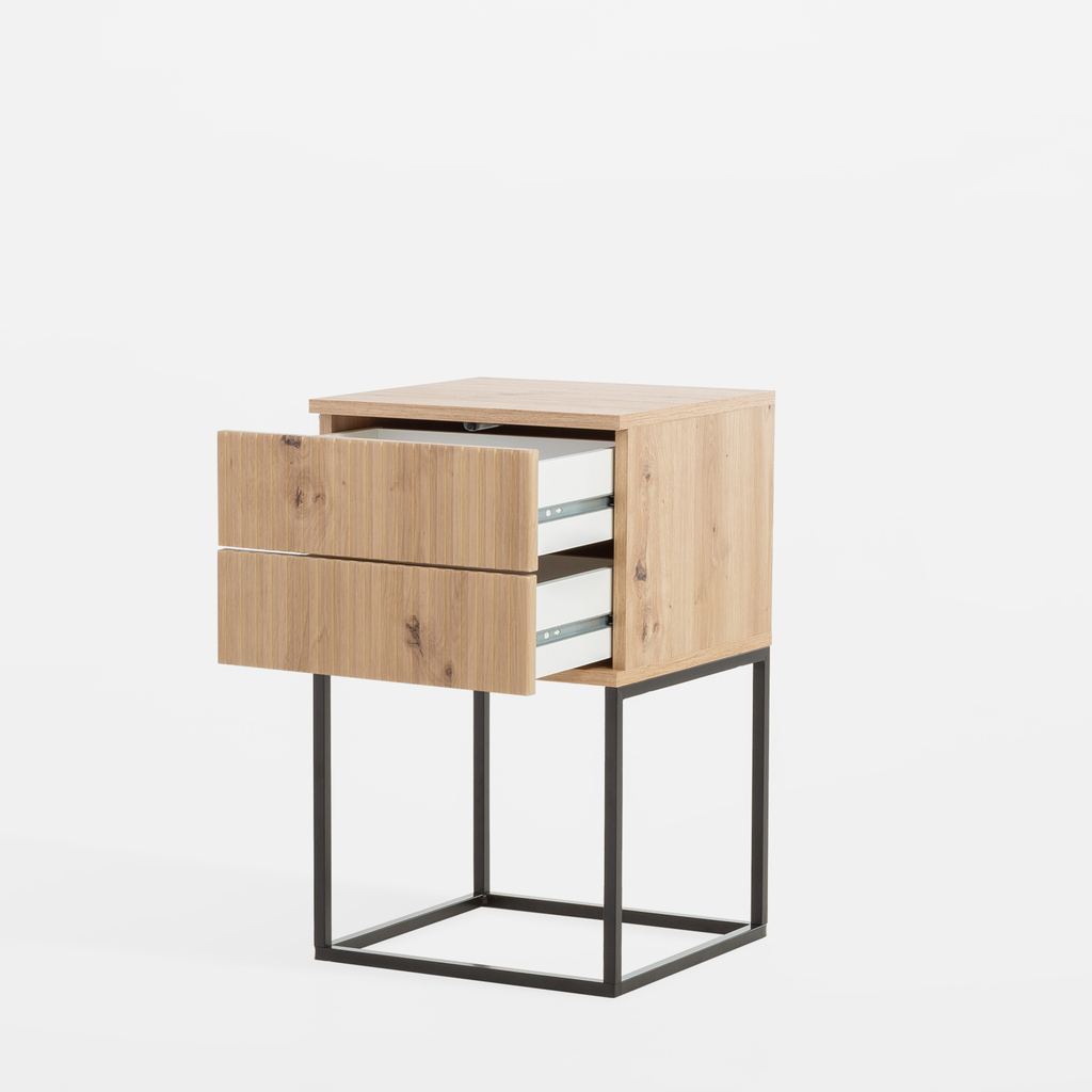 Nočný stolík so zásuvkami dub artisan NOTTE