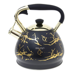 Čajník na indukčný a plynový sporák DARIO čierno-zlatý 3l