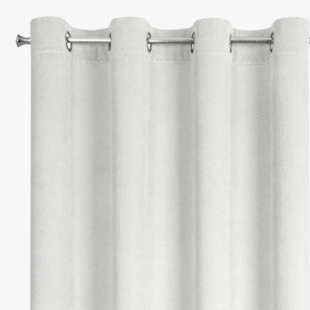Zamatový záves ELIZA do obývacej izby, biela 140x250 cm