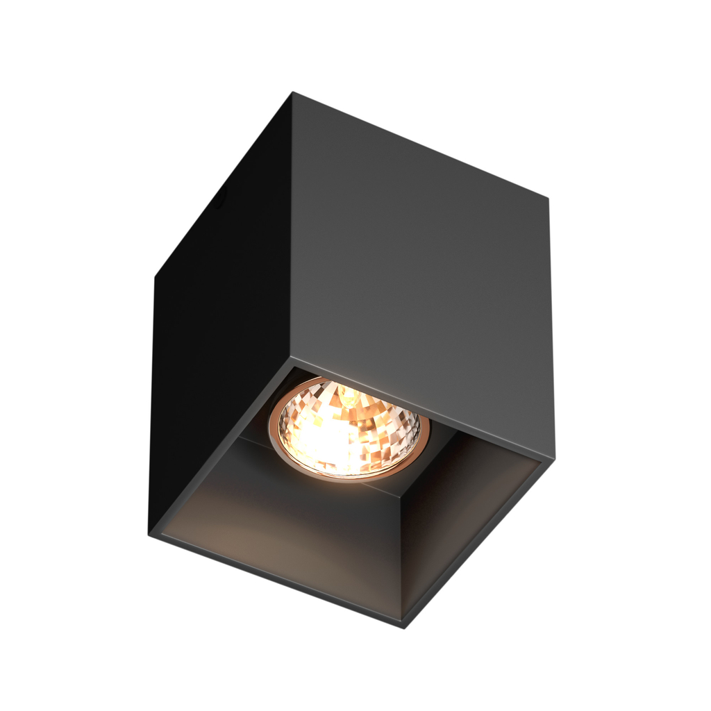 1-bodové svietidlo čierne SQUARE