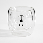 Sklenený pohár MEDVEDÍK s dvojstenným sklom 280 ml