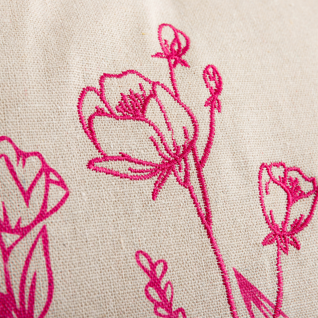 Dekoračná obliečka so strapcami ružová FLORIA 45x45 cm