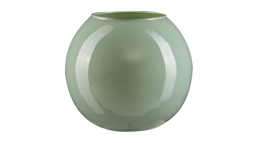 Svetlozelená váza GUĽA 17 cm