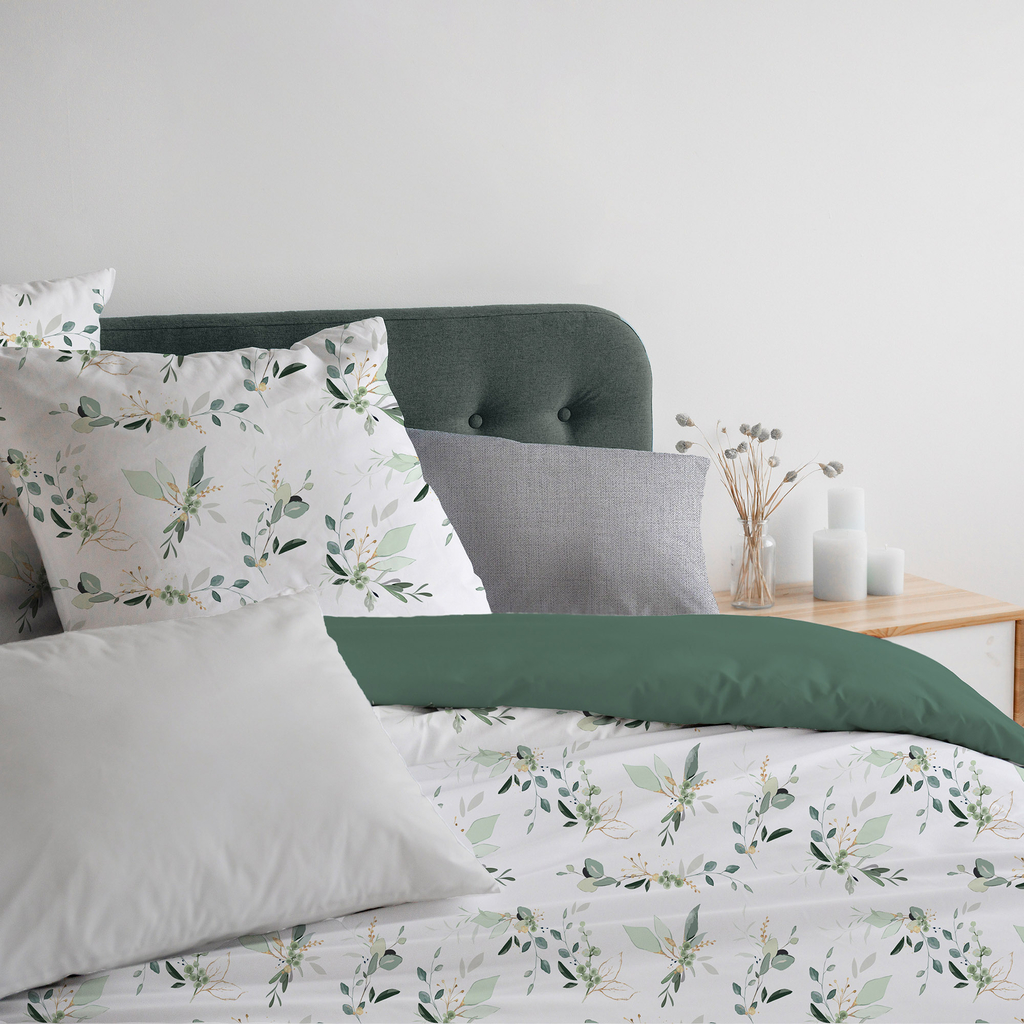 Bavlnená posteľná bielizeň s kvetinovým motívom COTTAGE HOME 160x200 cm