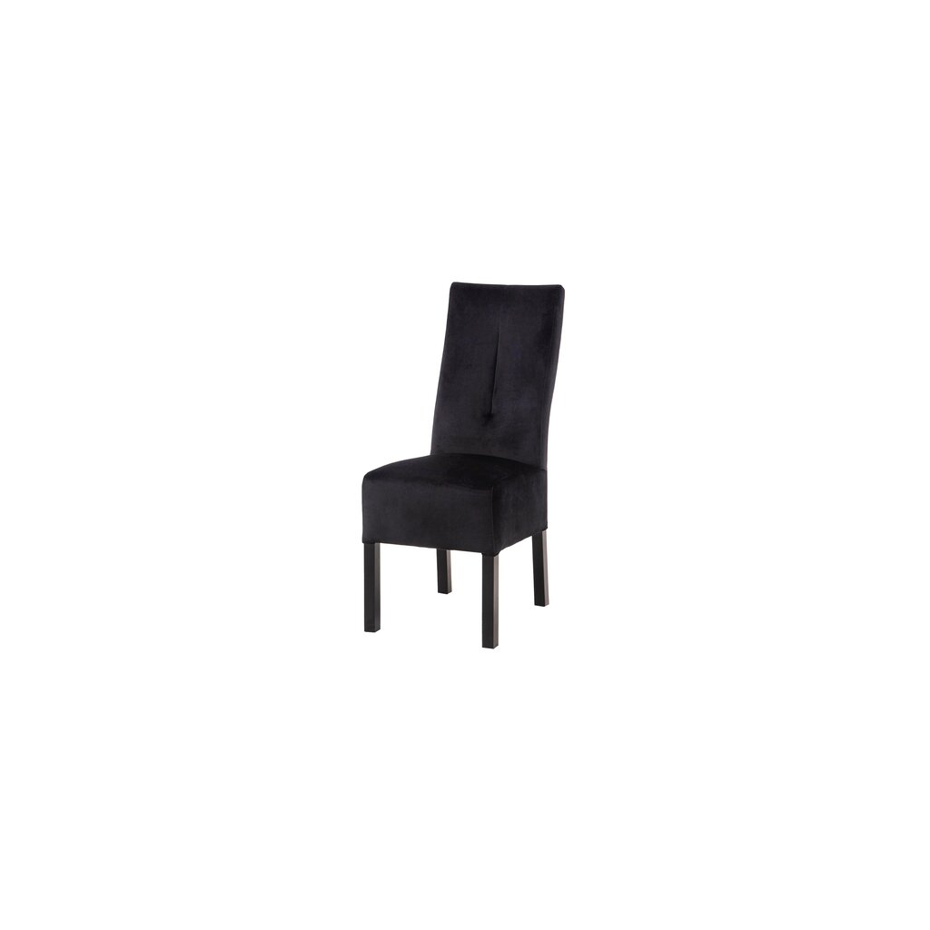Čierna čalúnená stolička BLAINE