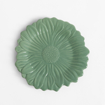 Dezertný tanier zelený kvet 21 cm