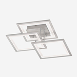 Rámové stropné LED svietidlo v striebornej farbe MODESTO