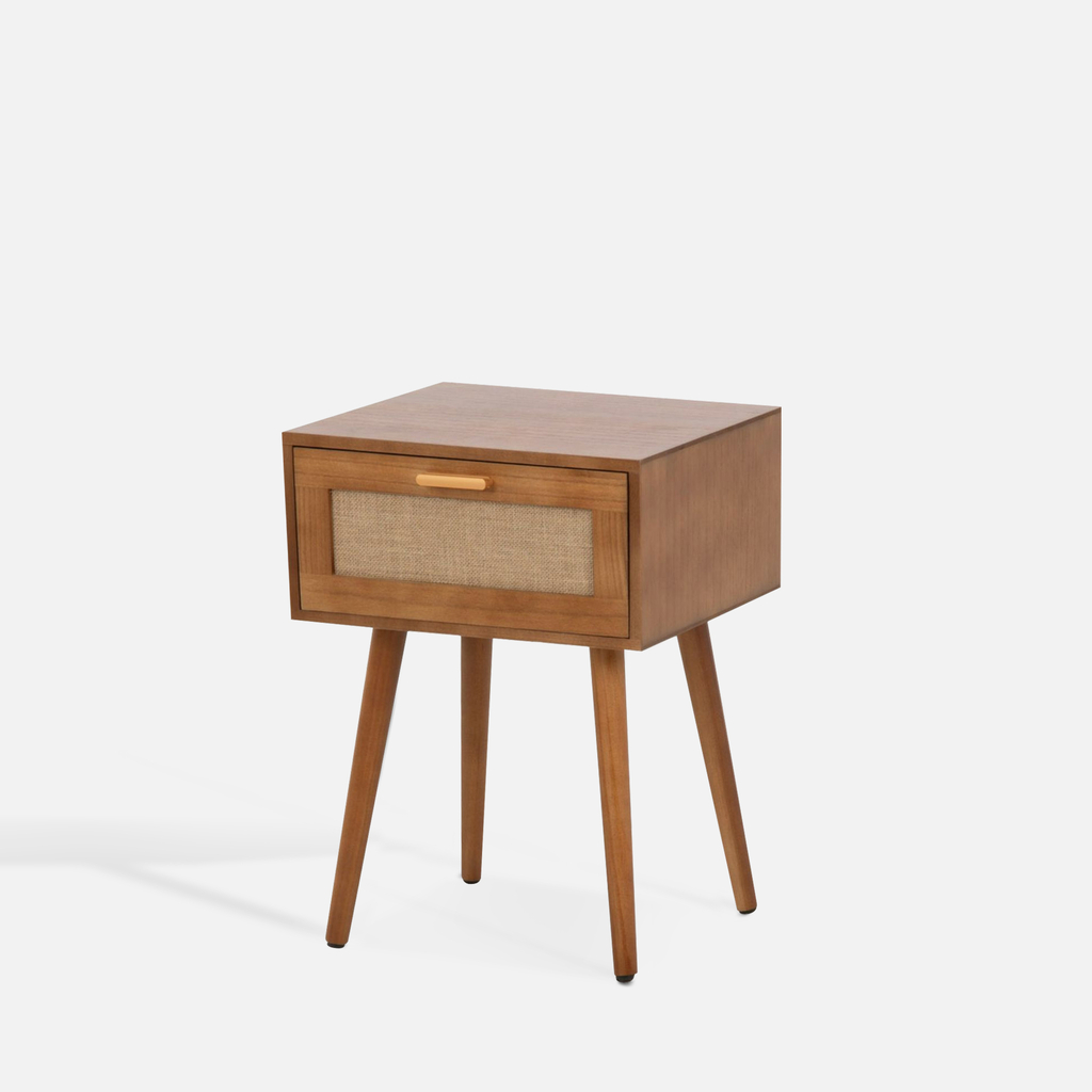 Nočný stolík CALAMO boho hnedý