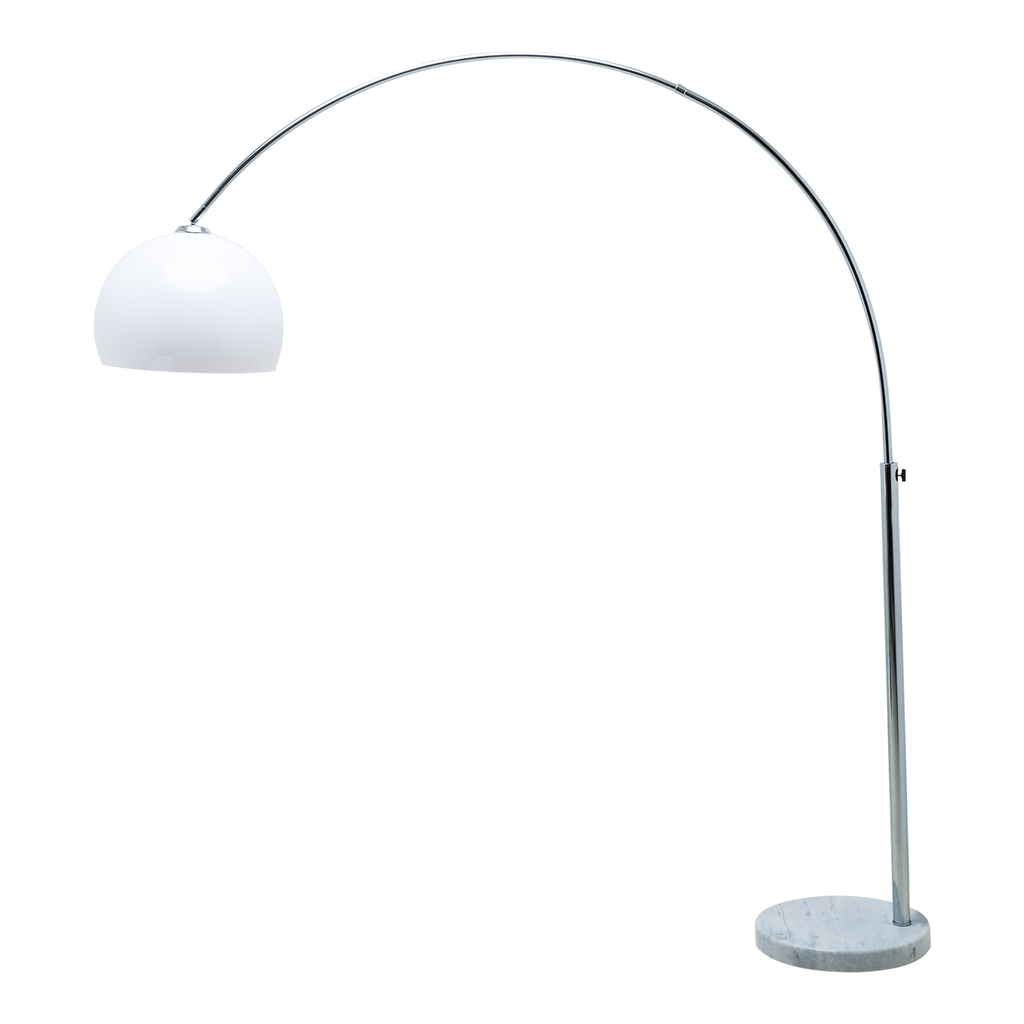 Oblúkové stojace svietidlo do obývačky VISION