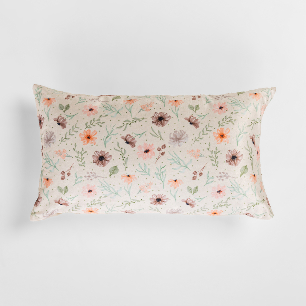 Dekoračná kvetinová obliečka na vankúš DAISY krémová 30x50 cm