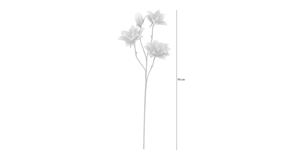Grafika poglądowa - sztuczny kwiat WHITE 95 cm.