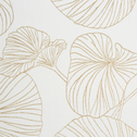 Záves MARIGOLD do obývacej izby v listoch, bielo-zlatá 140x250 cm