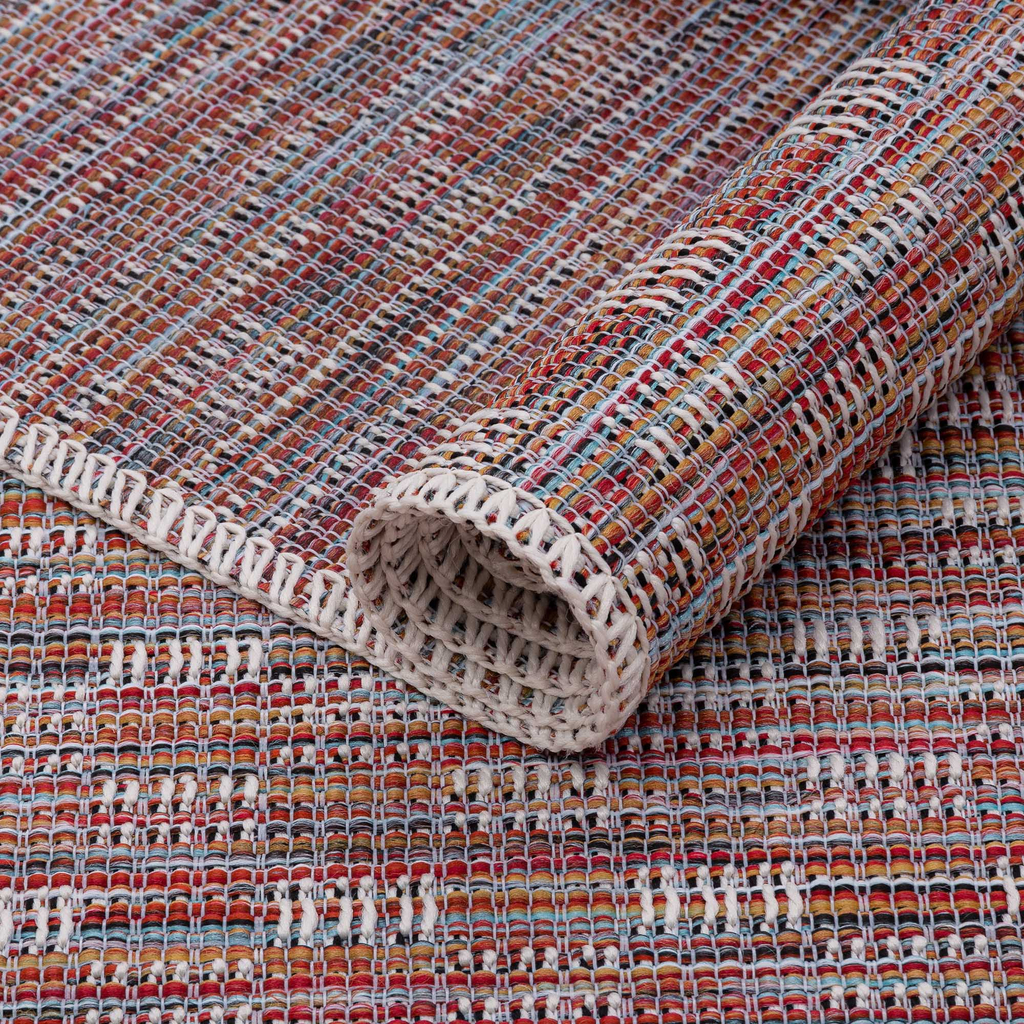 Červený vonkajší koberec FUERTA na terasu 67 x 130 cm