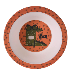 Detská melamínová miska KROKODÍL 400 ml