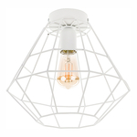 Stropné svietidlo DIAMOND geometrické biele