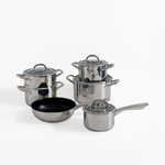 Súprava hrncov a panvíc na plyn a indukciu GRANDE 10-dielna