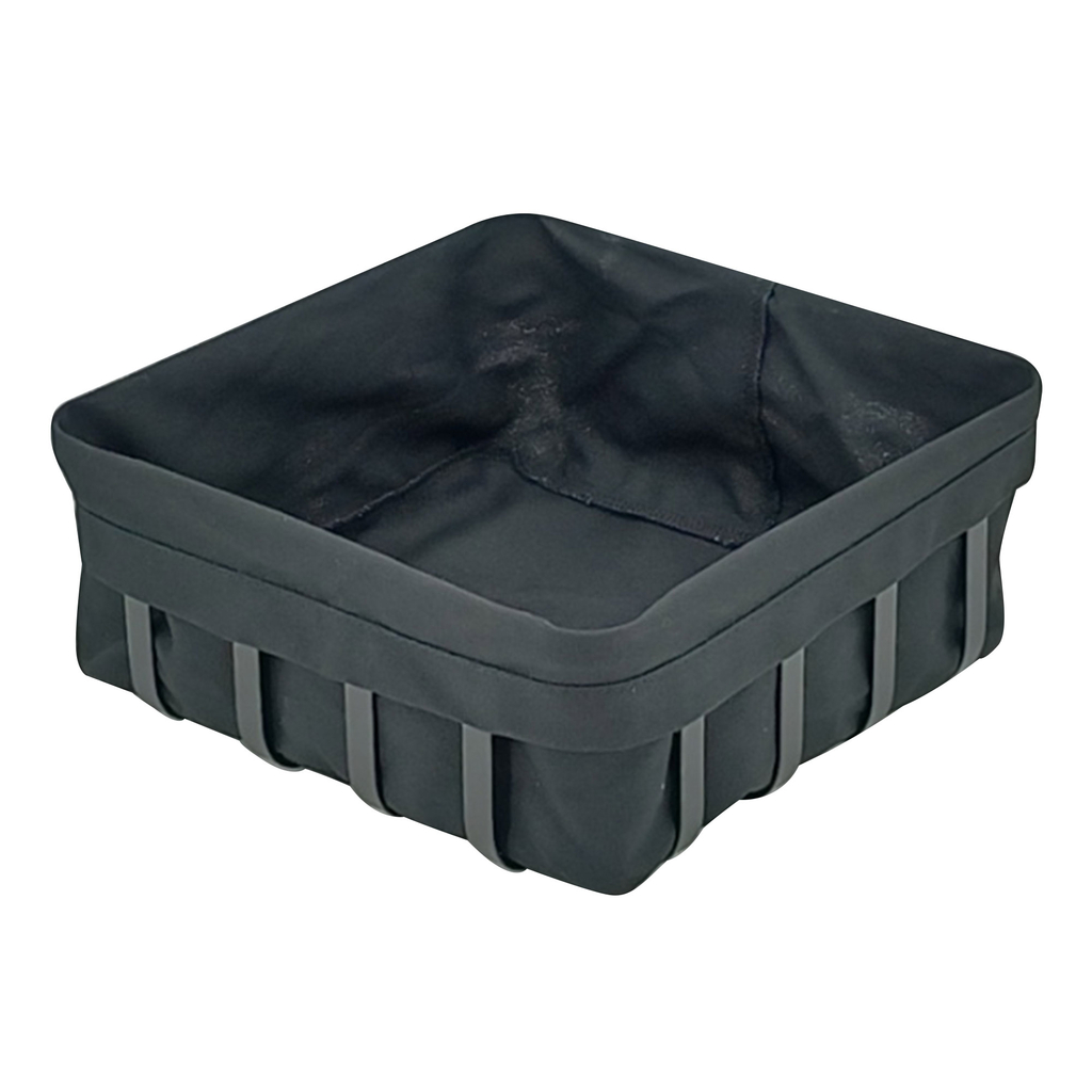 Košík na pečivo štvorcový čierny 22 x 22 cm