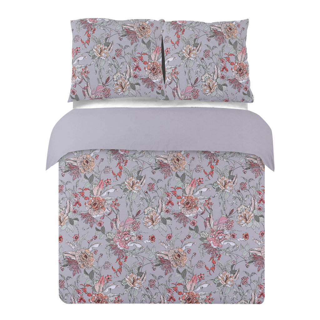 Bavlnená posteľná bielizeň BONEO s kvetinovým motívom 220x200 cm