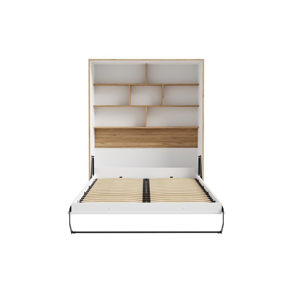 Rozkladacia posteľ s knižnicou S-ROOM 140x200 cm