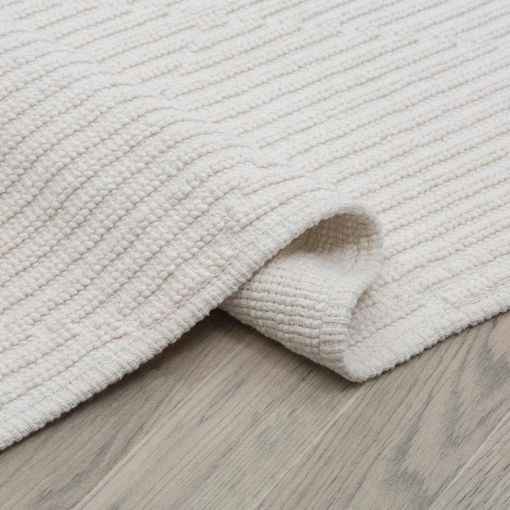 OSLO krémový geometrický koberec 50x80 cm