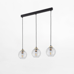 Transparentné závesné svietidlo lišta DEVI 3