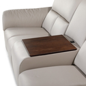 Rohová sedačka LEON s relaxačnou funkciou a koženým barom, ľavá