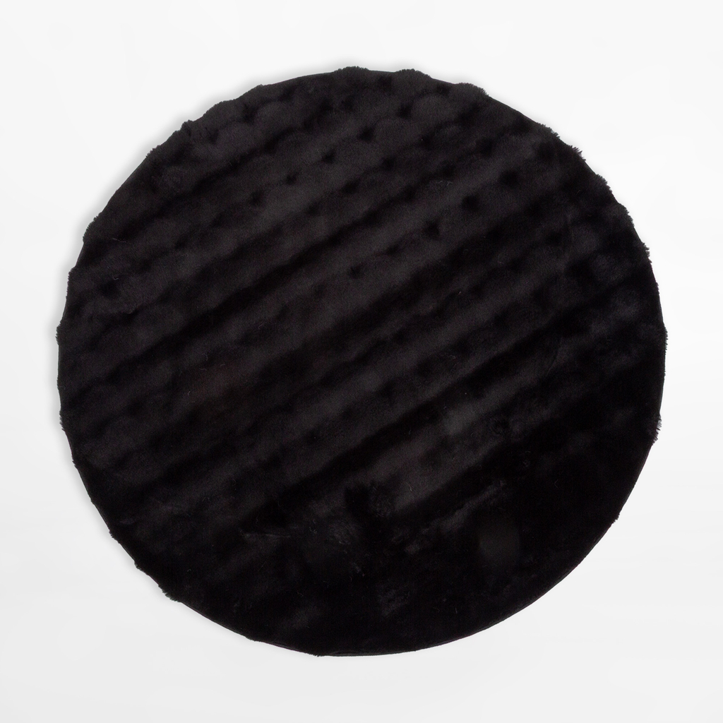 Moderný koberec MODESTO, čierny, 120 cm