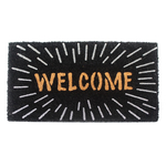 Čierna kokosová rohožka s nápisom 40x60 cm