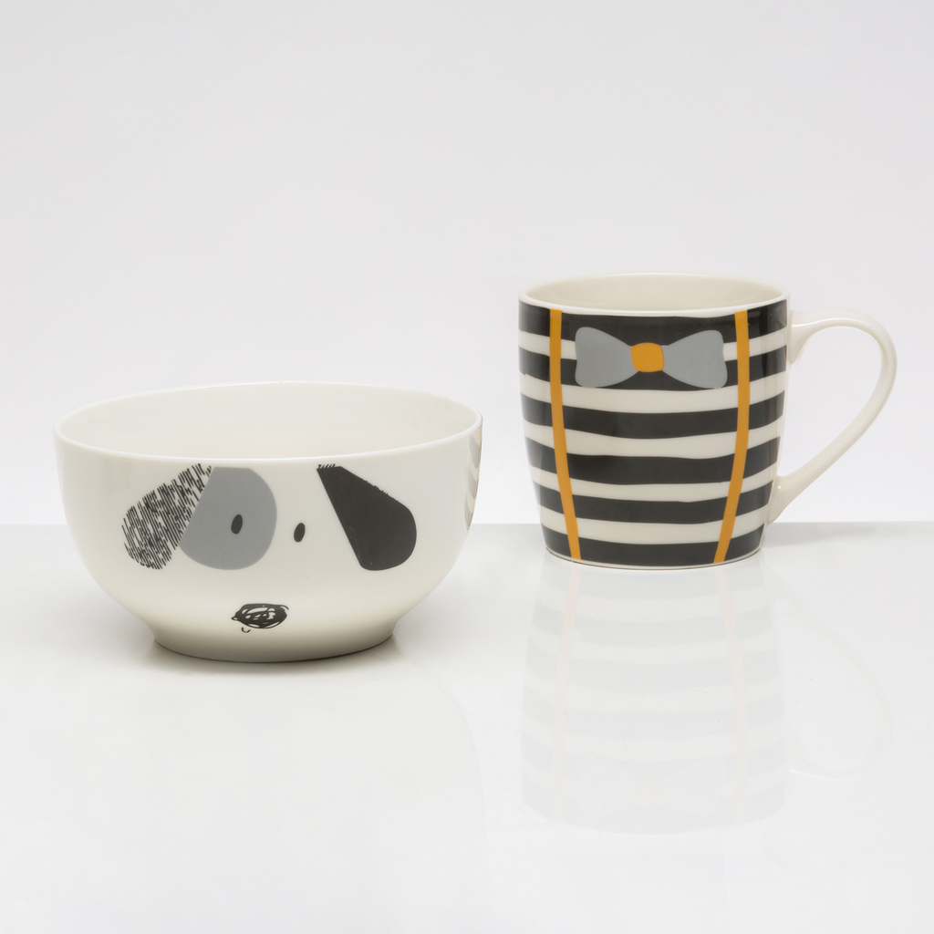 Detská porcelánová raňajková súprava BOBI