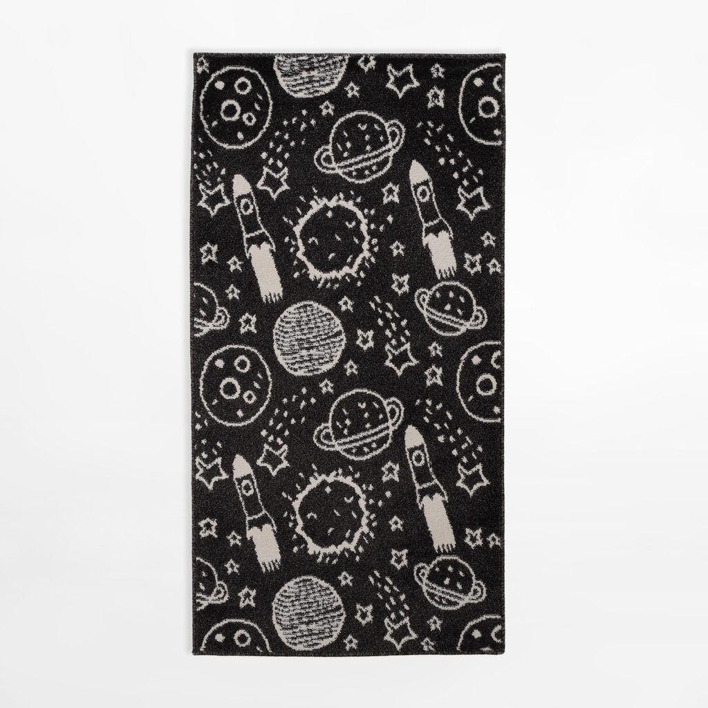 Koberec s vesmírnym motívom HAPPY, 80x150 cm