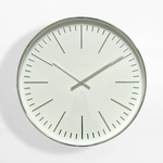 Nástenné hodiny v bielej a striebornej farbe 50,8 cm