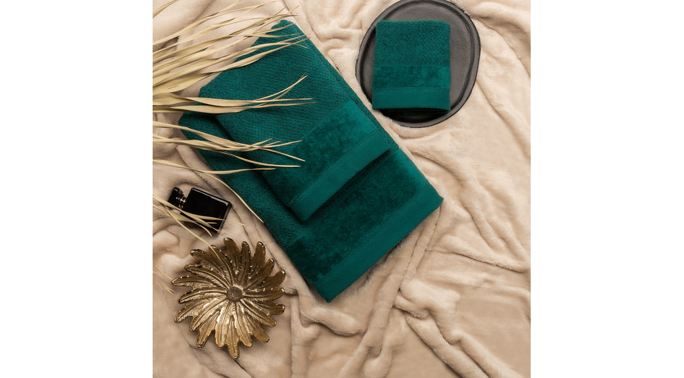 Bavlnený uterák tmavozelený VITO 50x90 cm