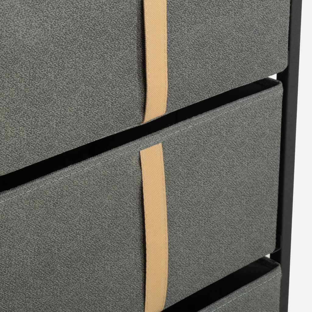 Vysoká komoda z textilu LENISSO