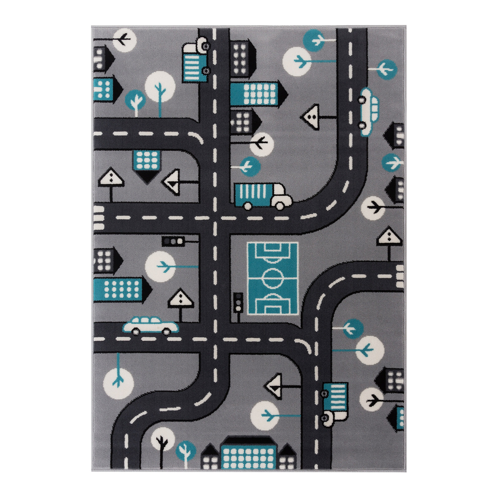 Sivý koberec ULICE 120x170 cm