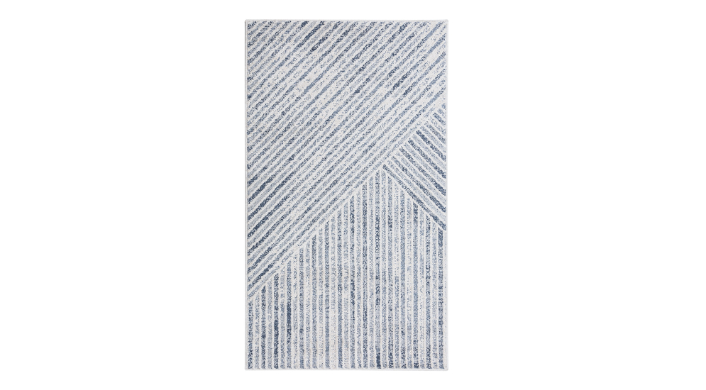 Geometrický koberec PAULA modrý 80x150 cm