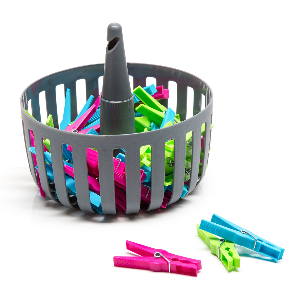 Košík CLICK so štipcami 50 ks