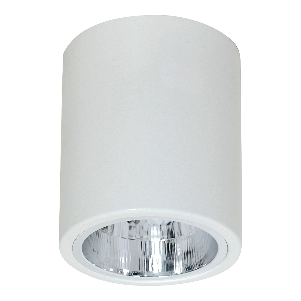 Reflektor 1-bodový biely ROUND, priemer 11 cm