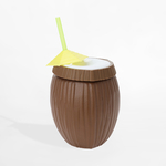 Pohár na tropické ovocie so slamkou, 850 ml MIX