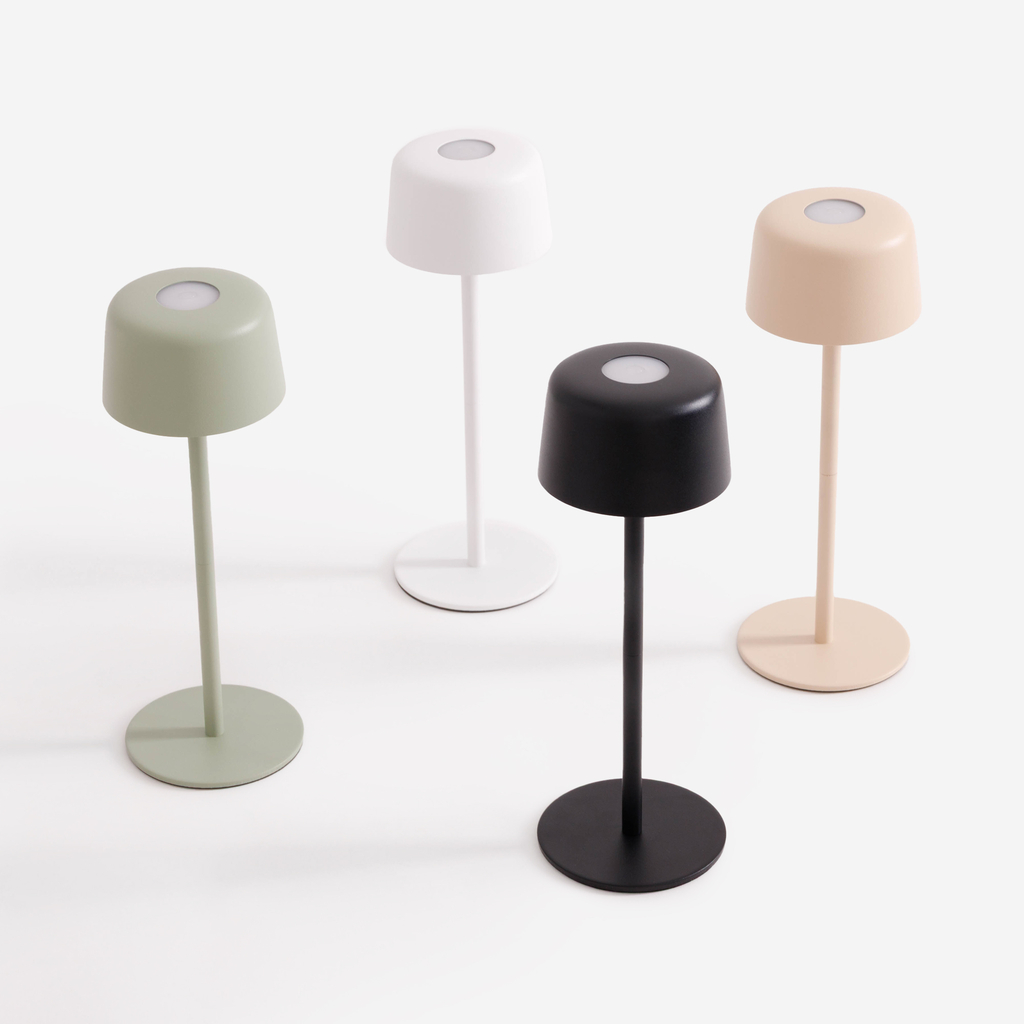 Stolná lampa LED IP44 biela POCO