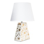 Keramická stolová lampa biela 34,5 cm