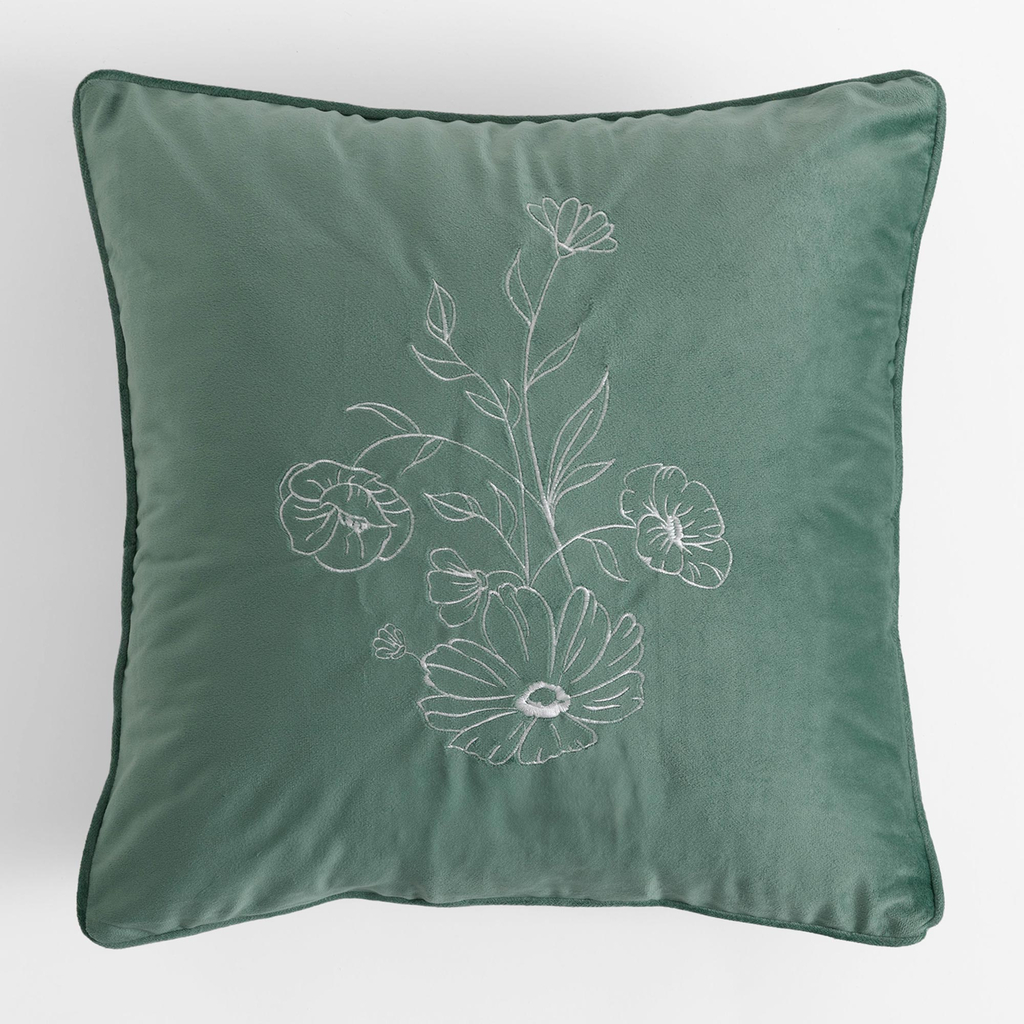 Dekoračná obliečka na vankúš zelená PERLA 45x45 cm