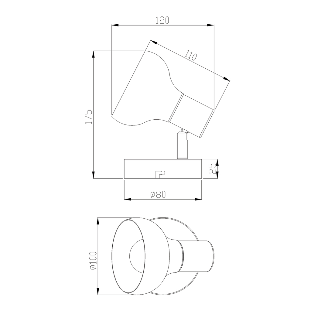 Nástenné svietidlo LATIKA v bielej matnej farbe