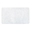 Biely kúpeľňový koberček, glamour, 50x80 cm