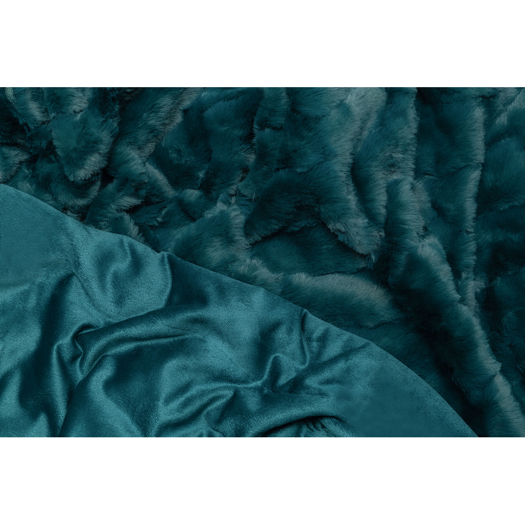 Deka vlnená smaragdová MAISON 220x200 cm