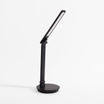 Stolná LED lampa s okrúhlou základňou čierna