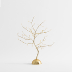 Vianočný svetelný stromček 48 LED 3AA zlatý 45 cm